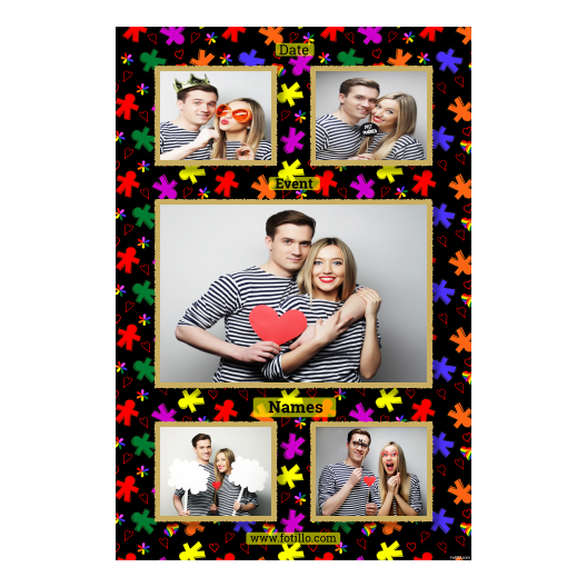 Dzień Tolerancji + serca i kwiaty + 321 czarny z podpisami Dzień Tolerancji + serca i kwiaty + 321 czarny z podpisami