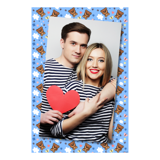 Dzień Pluszowego Misia + zwierzęta i gwiazdy + 323 błękitny Dzień Pluszowego Misia + zwierzęta i gwiazdy + 323 błękitny