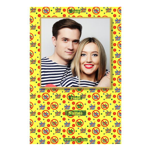 Buy Nothing Day + dots + 324 yellow with captions