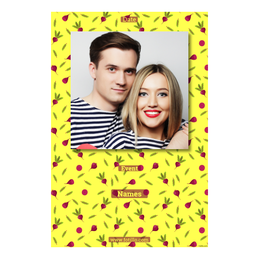 Dzień Buraka + warzywa i liście + 324 żółty z podpisami Dzień Buraka + warzywa i liście + 324 żółty z podpisami