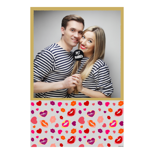 Kissing Day + hearts + 325 gray Kissing Day + hearts + 325 gray