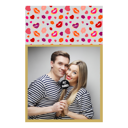Kissing Day + hearts + 326 gray