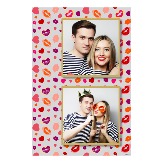 Kissing Day + hearts + 329 gray Kissing Day + hearts + 329 gray