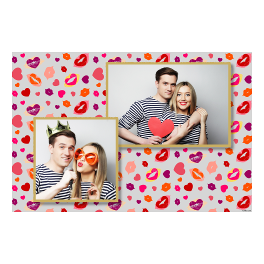 Kissing Day + hearts + 401 gray Kissing Day + hearts + 401 gray