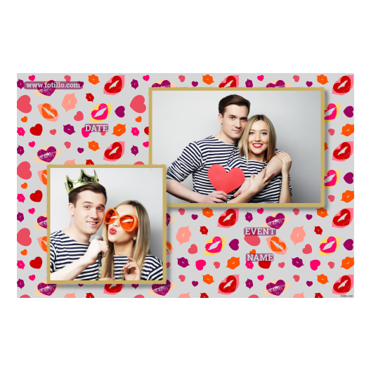 Kissing Day + hearts + 401 gray with captions Kissing Day + hearts + 401 gray with captions