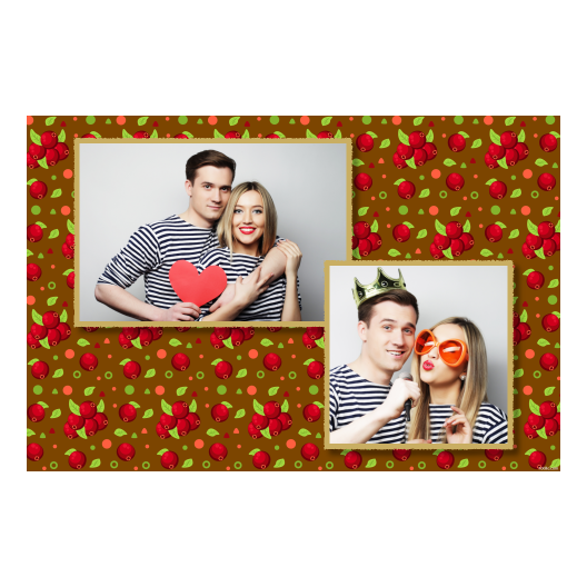 Cranberry Day + dots and leaves + 402 brown Cranberry Day + dots and leaves + 402 brown