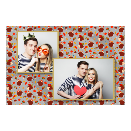 Hedgehog Day + leaves and fruits + 403 gray Hedgehog Day + leaves and fruits + 403 gray