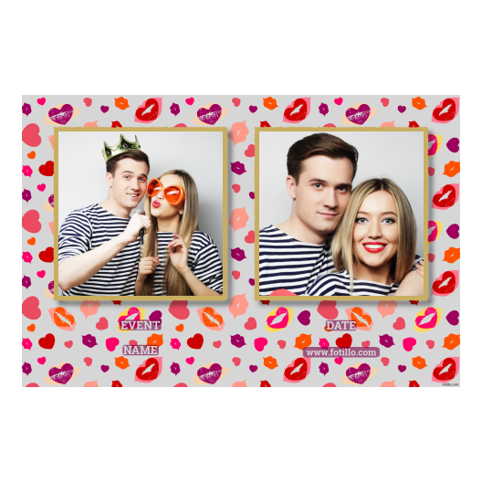 Kissing Day + hearts + 407 gray with captions Kissing Day + hearts + 407 gray with captions