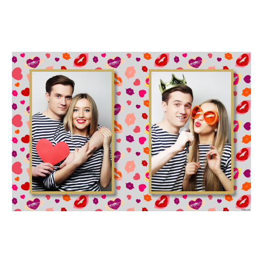 Kissing Day + hearts + 411 gray Kissing Day + hearts + 411 gray