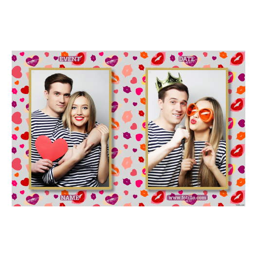 Kissing Day + hearts + 411 gray with captions Kissing Day + hearts + 411 gray with captions