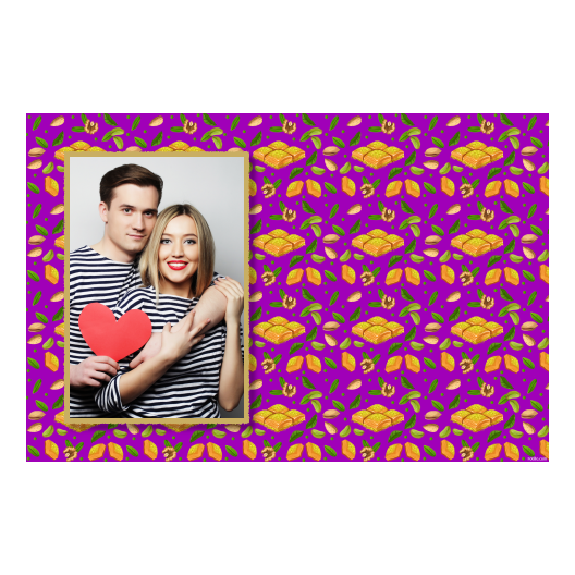 Baklava Day + leaves + 415 violet Baklava Day + leaves + 415 violet
