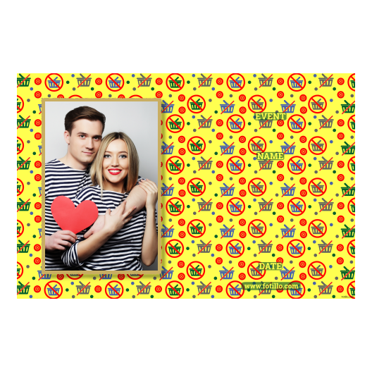 Buy Nothing Day + dots + 415 yellow with captions