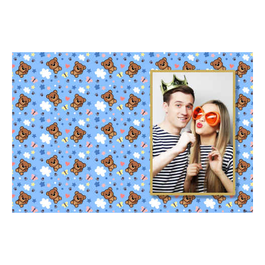 Teddy Bear Day + animals and stars + 416 light blue Teddy Bear Day + animals and stars + 416 light blue