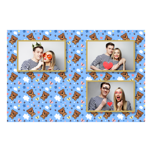 Teddy Bear Day + animals and stars + 419 light blue Teddy Bear Day + animals and stars + 419 light blue