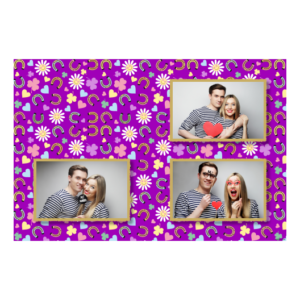 Kindness Day + flowers and hearts + 421 violet