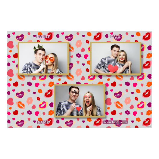 Kissing Day + hearts + 423 gray with captions Kissing Day + hearts + 423 gray with captions