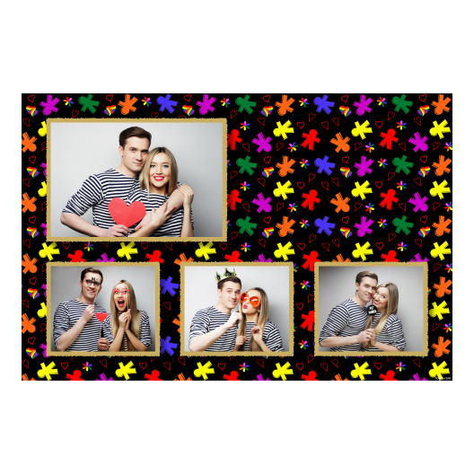 Dzień Tolerancji + serca i kwiaty + 424 czarny Dzień Tolerancji + serca i kwiaty + 424 czarny