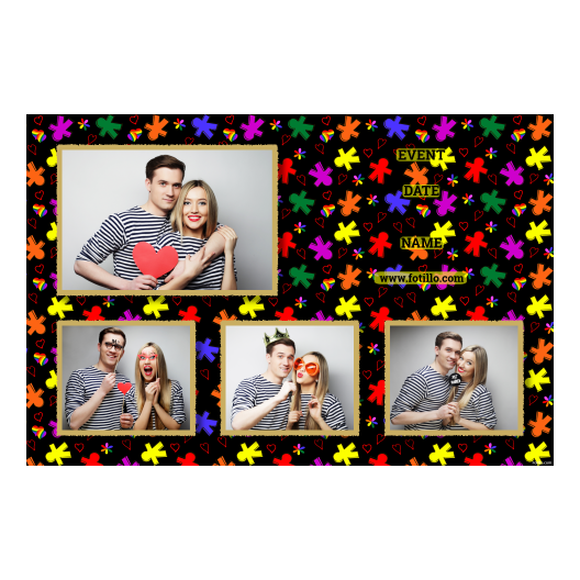 Dzień Tolerancji + serca i kwiaty + 424 czarny z podpisami Dzień Tolerancji + serca i kwiaty + 424 czarny z podpisami