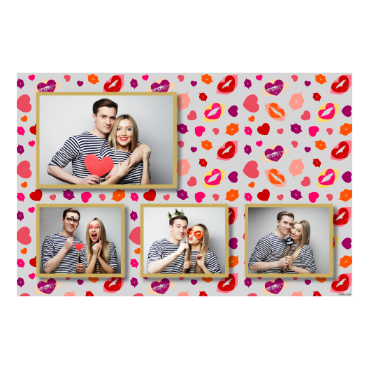 Kissing Day + hearts + 424 gray Kissing Day + hearts + 424 gray