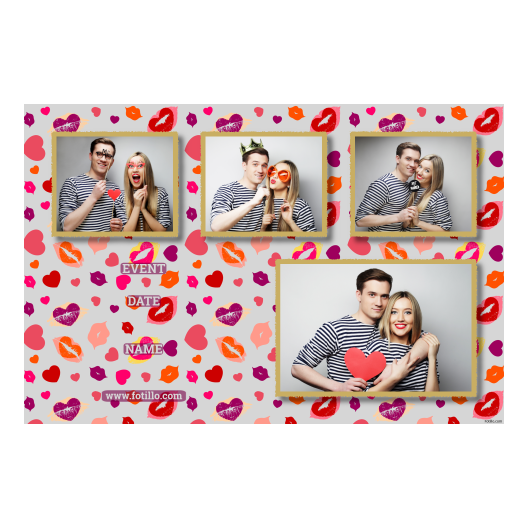 Kissing Day + hearts + 426 gray with captions Kissing Day + hearts + 426 gray with captions