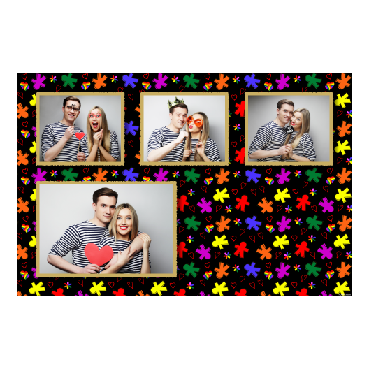 Dzień Tolerancji + serca i kwiaty + 427 czarny Dzień Tolerancji + serca i kwiaty + 427 czarny