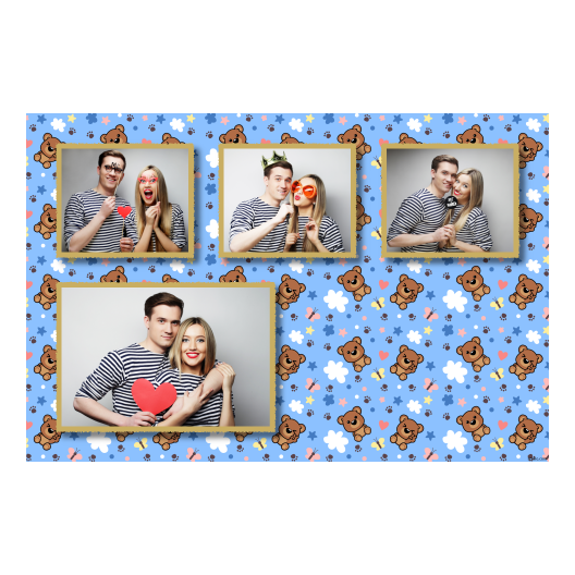 Teddy Bear Day + animals and stars + 427 light blue Teddy Bear Day + animals and stars + 427 light blue