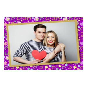 Kindness Day + flowers and hearts + 605 violet