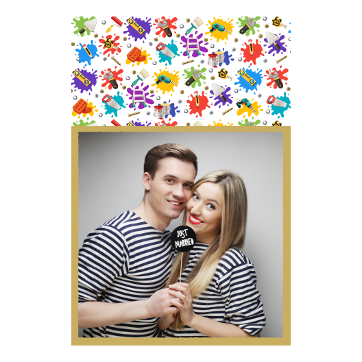 DIY Day with white background + tools - Postcard 6x4 model 326 - Image 1