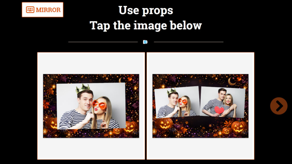 Sample collages from the templates included in this version
